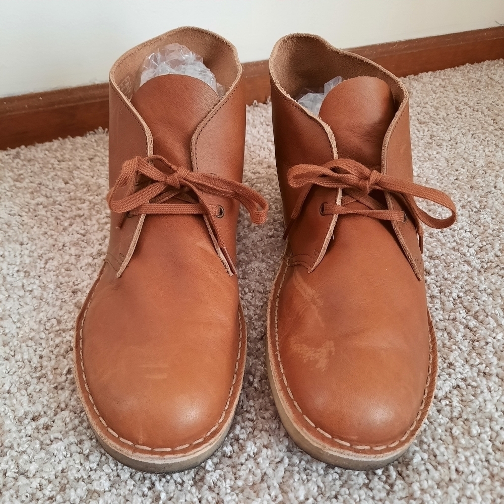 Clarks Originals Desert Chukka Boots Dark Tan Genuine Leather 26162422 Size 11 - Picture 5 of 16